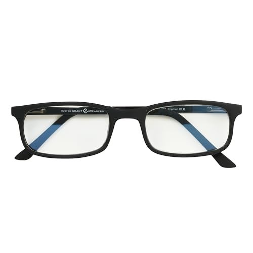Foster Grant mens Kramer E.readersÂ™ Glasses Reading Glasses, Matte Black/Transparent, 51 mm US - Image 3