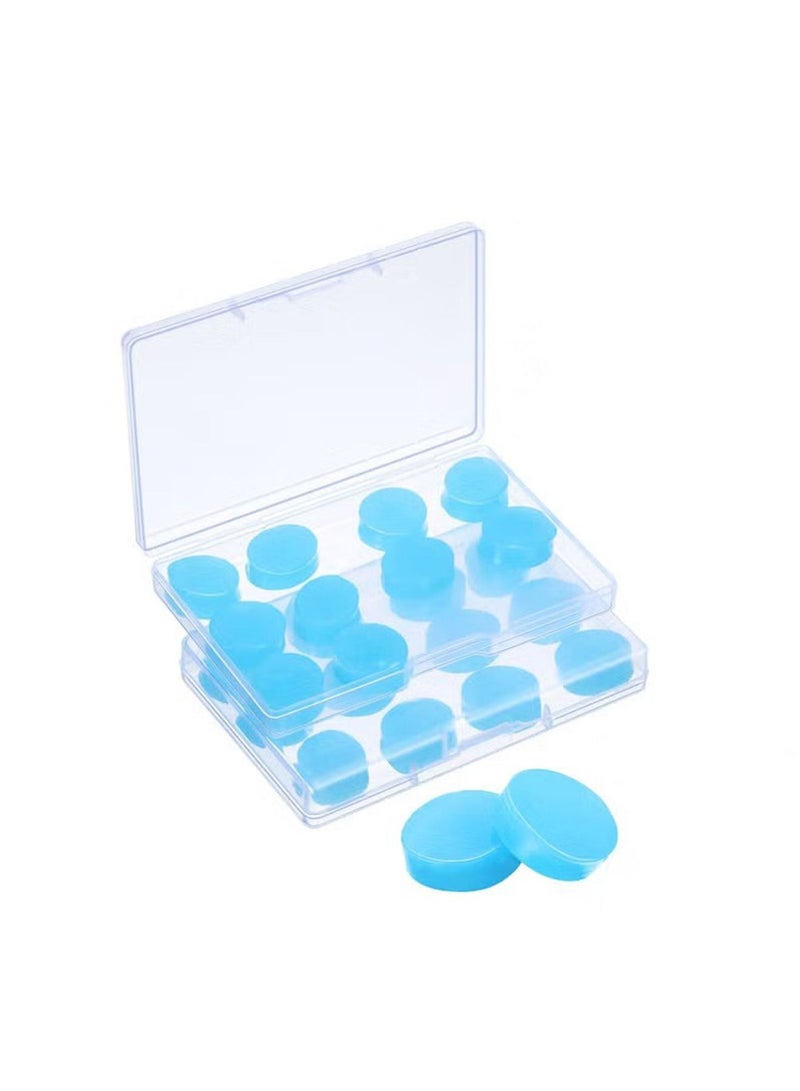 Generic 24 Pairs Gel Ear Plugs Reusable Silicone Earplugs Waterproof Moldable Swimming Earplugs Noise Cancelling Ear Plugs for Adults Ear Plugs for Swimming  - Image 1