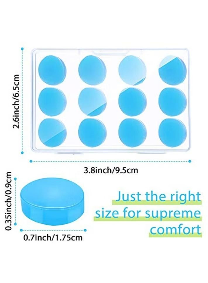 Generic 24 Pairs Gel Ear Plugs Reusable Silicone Earplugs Waterproof Moldable Swimming Earplugs Noise Cancelling Ear Plugs for Adults Ear Plugs for Swimming  - Image 2