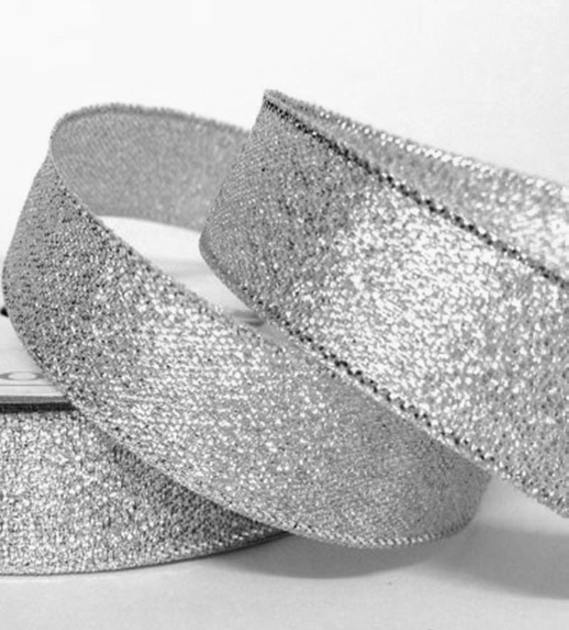 22 Mtrs of Metallic Silver Organza Ribbon 20mm Wide DFor Gifts Wrap Sew Party Decorations Events Dress Wedding Christmas Crafts Bows Car Floral Balloons Hairs DIY Bouquets Cake More