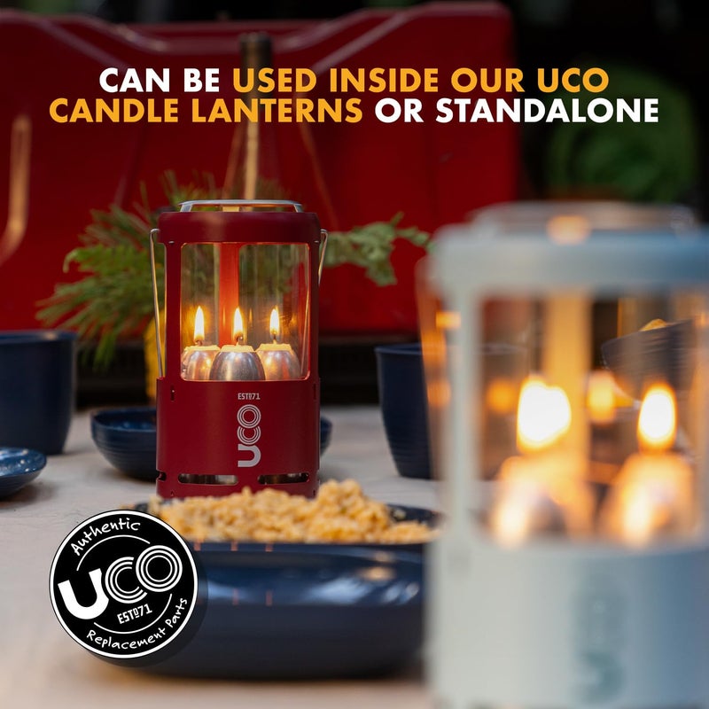 UCO 15-Hour White Candles for UCO Candle Lanterns, Long-Burning Candles for Outdoor, Camping, Prepping Supplies and Emergency Preparedness 9-Pack - Image 4