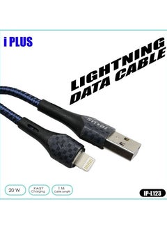 iPlus Lightning Cable 20W Fast Charging Data Cable For AppIe, 1 Meter Charge And Sync With Breathing Light iPlus ip-L123