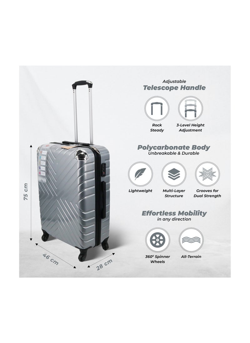 ENDLESS  Check-In Trolley Bag 75cm (29.5")| Hardside Suitcase, ABS + Polycarbonate | 4 wheels, 360 Degree Spinner Wheel System Luggage for Travel with TSA Lock | Carry On Luggage  - Image 2