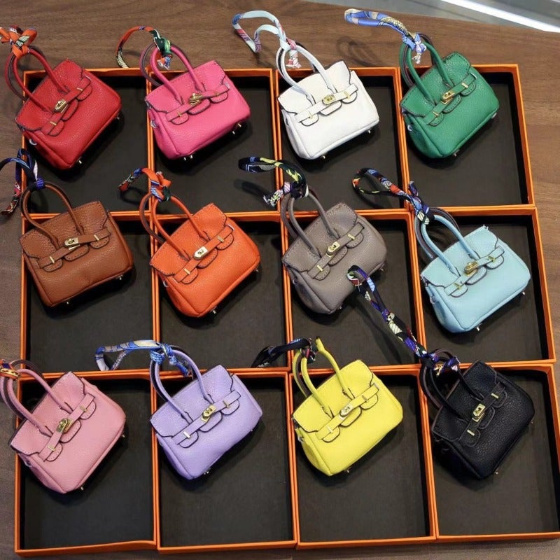 Mini Bag Microfiber Leather Compact Versatile Keychain - Wear-resistant Cute Accessory for Organizing Small Essentials - Image 2
