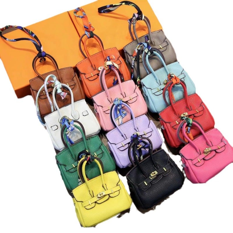 Mini Bag Microfiber Leather Compact Versatile Keychain - Wear-resistant Cute Accessory for Organizing Small Essentials - Image 5
