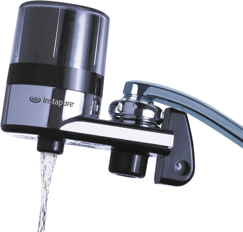 Instapure F2 Essentials Water Filtration System, Chrome with Clear Cap - Image 1