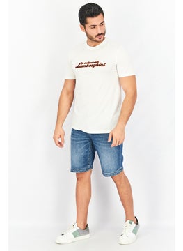 Men Crew Neck Short Sleeve Brand Logo T-Shirt, White - pzsku/ZA88085A6586C0986CA58Z/45/_/1738937155/20203e81-c4ee-44fe-a8b1-16d389b4b7b5