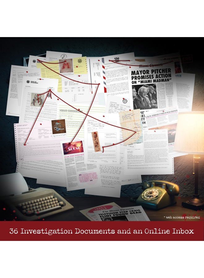 Cryptic Killers Unsolved murder mystery game - Cold Case Files Investigation Detective clues/evidence - Solve the crime - For individuals, date nights & party groups - Murder in Miami - Image 3