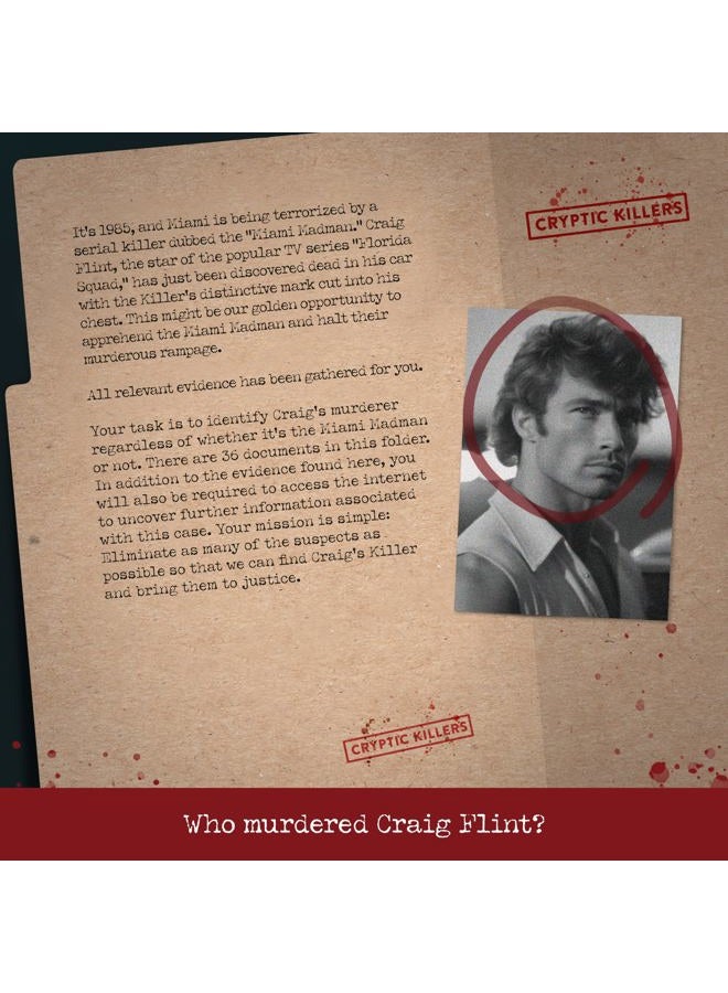 Cryptic Killers Unsolved murder mystery game - Cold Case Files Investigation Detective clues/evidence - Solve the crime - For individuals, date nights & party groups - Murder in Miami - Image 2