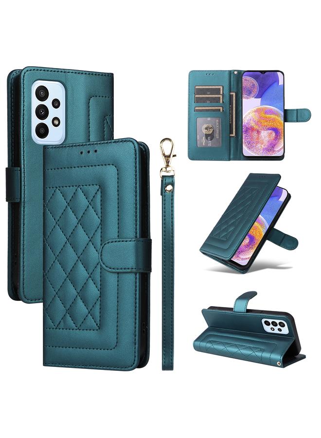 اس-توب جراب لهاتف Samsung Galaxy A23 5G / 4G جراب هاتف جلدي شبكي ماسي قابل للطي - Image 1