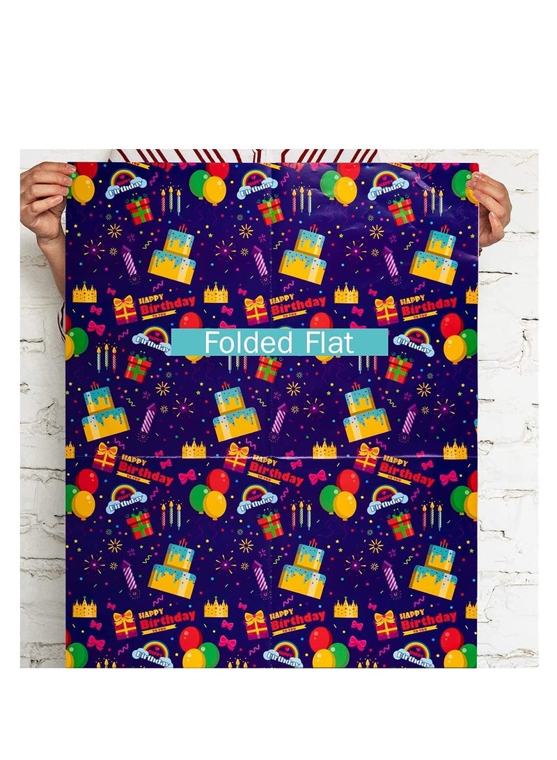 SYOSI Gift Wrapping Paper Roll Included 6 Pack for Birthday, Holiday, Wedding, Graduations, Party, Kids Gift Wrapping - Image 5