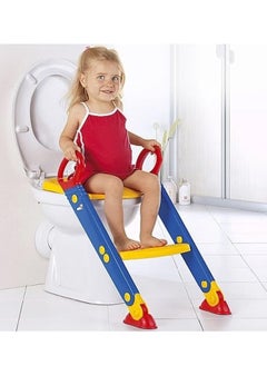 DRAMA HOME Portable Folding Trainer Toilet Potty Training Ladder Chair For Children  - Image 1