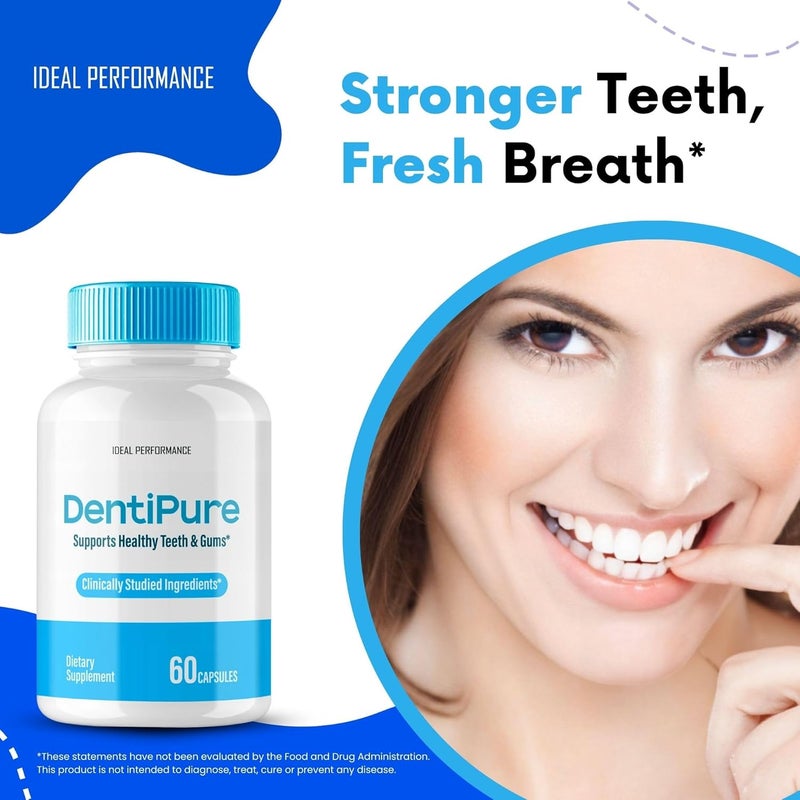 IDEAL PERFORMANCE Dentipure Capsules for Healthy Teeth and Gums Dentipure Supplement Pills Advanced Oral Probiotics  All Natural Blend to Support Fresh Breath Denti Pure Oral Health Denti pure Reviews 60 Capsules - Image 4