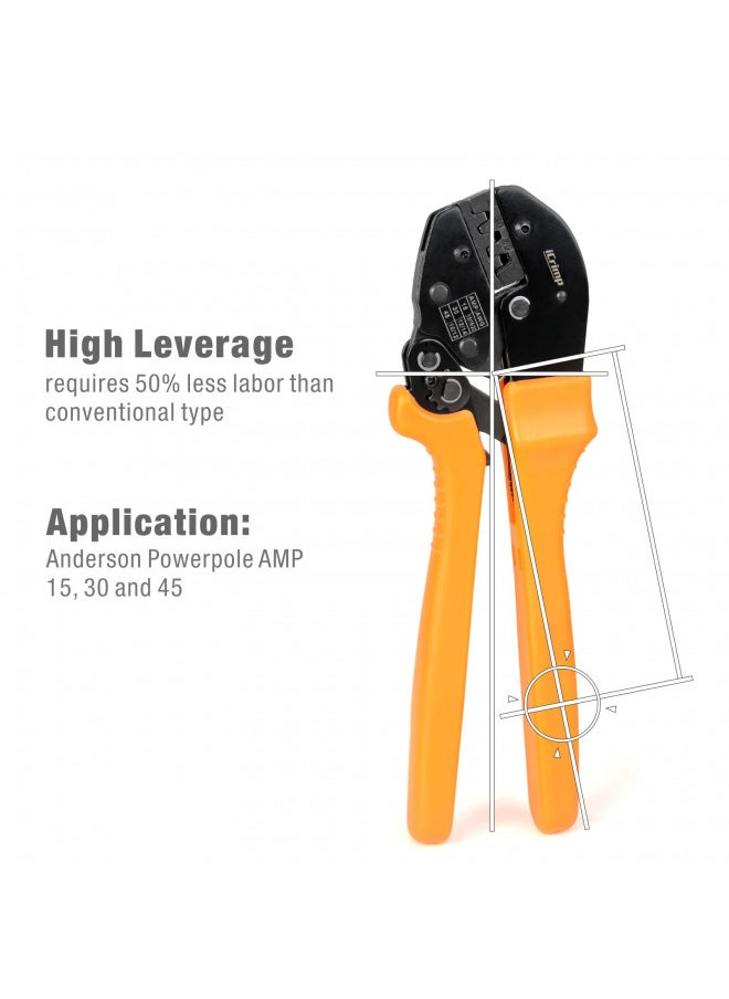 iCrimp Wire Crimping Tool for 15, 30 and 45 Amp Contacts DC Power Connector Modular Power Connector Kit