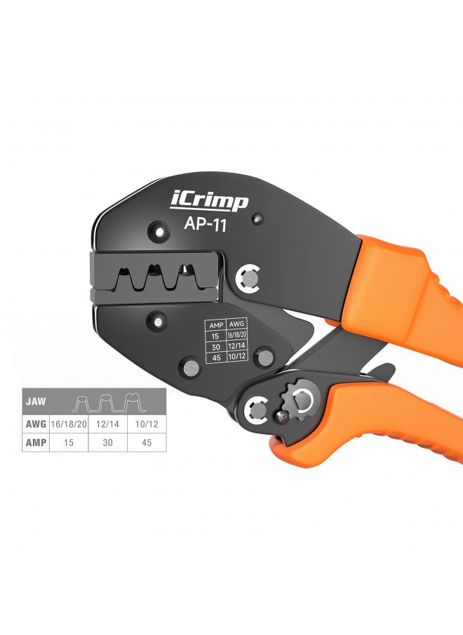 iCrimp Wire Crimping Tool for 15, 30 and 45 Amp Contacts DC Power Connector Modular Power Connector Kit