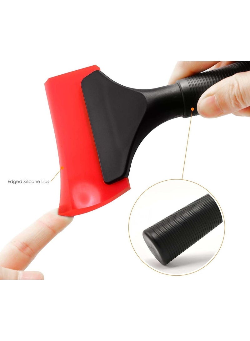 jaexest 5 Inch Small Rubber Squeegee – Window Tint Squeegee for Car, Glass, Mirror, Shower, Auto, Windows Cleaning – Red - Image 5