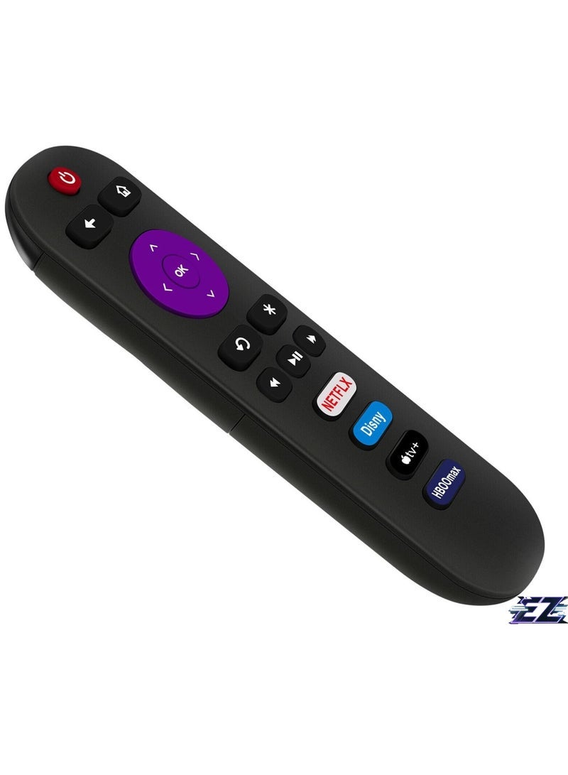 PopZa Universal Replacement Remote Control Compatible with All TCL Roku TVs. 【Only Works with Roku TVs, NOT for Roku Stick and Roku Box】(Netflix/Disney/Apple TV/HP BOX) with battery - Image 2