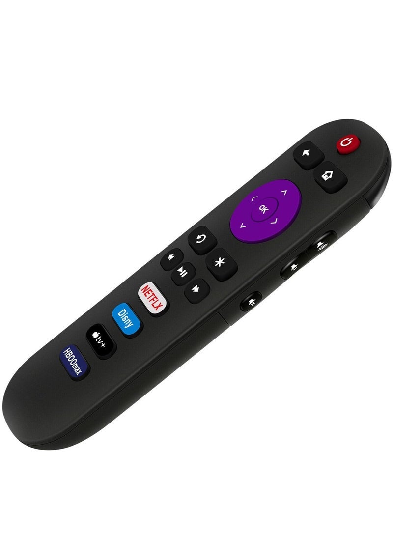 PopZa Universal Replacement Remote Control Compatible with All TCL Roku TVs. 【Only Works with Roku TVs, NOT for Roku Stick and Roku Box】(Netflix/Disney/Apple TV/HP BOX) with battery - Image 3
