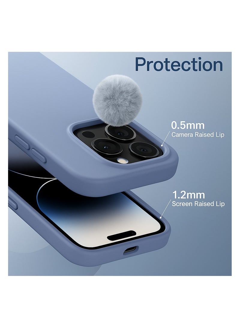 بروتيكت غطاء حماية سيليكون لهاتف iPhone 15 Pro Max مع MagSafe – مقاوم للخدوش والصدمات – أزرق شتوي | SMIP15PMBLU - Image 2