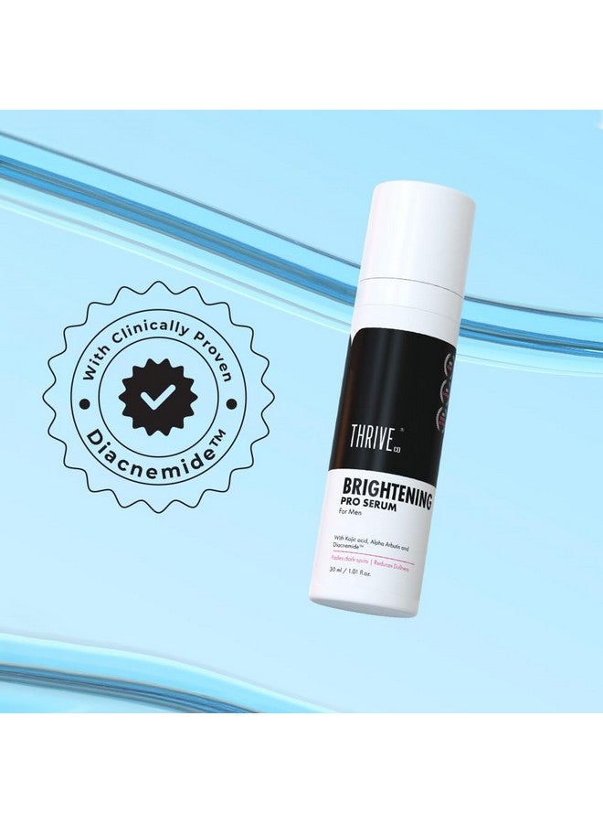 THRIVECO سيروم برايتنينغ برو للرجال من ثرايفكو | حمض كوجيك، فيتامين C وديكانيميد™ | تفتيح البشرة، التحكم في حب الشباب وزيادة الترطيب | يخفف البقع الداكنة ويقلل من البهتان | لجميع أنواع البشرة | 30 مل - Image 3