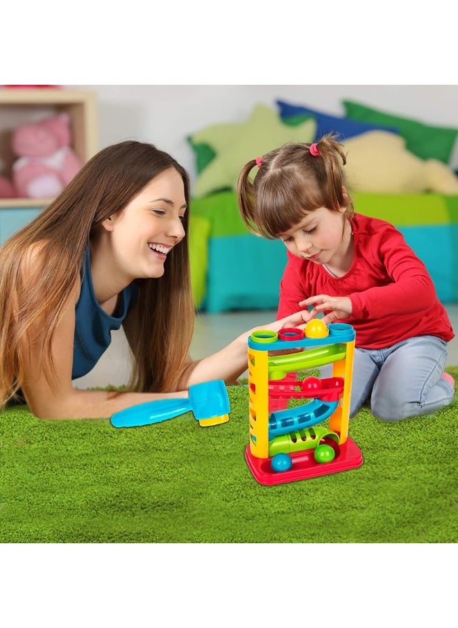 Playkidz - Durable Pound A Ball Toys for Toddler, Stacking, Learning, Active, Early Developmental Hammer Montessori Toys, Fun Gifts for Boy & Girl - STEM Educational Toy - Great Birthday Gift Ages 1 2 3 - Image 1