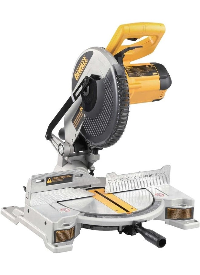 DEWALT Dewalt Dw714-B5- 250Mm 1650W Non Slide Compound Mitre Saw Good For Wood And Aluminum. With Blade  Yellow Black  - Image 1