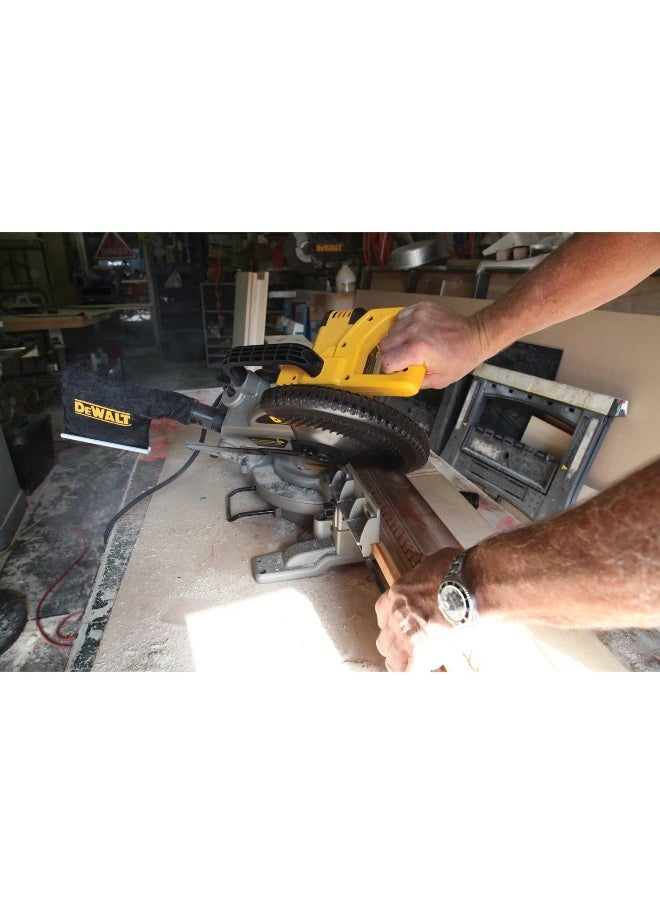 DEWALT Dewalt Dw714-B5- 250Mm 1650W Non Slide Compound Mitre Saw Good For Wood And Aluminum. With Blade  Yellow Black  - Image 4