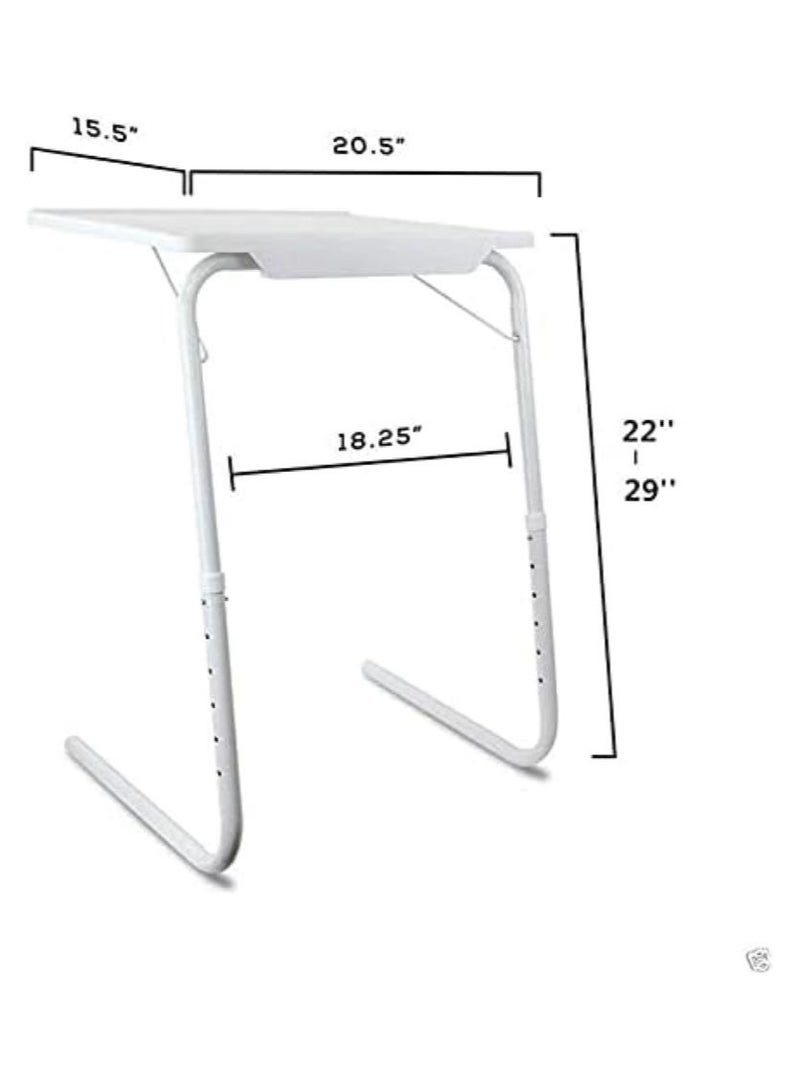 Folding Adjustable Table Mat white - Image 2