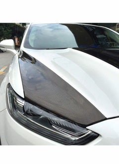 KASTWAVE Car Sticker Textured 6D Carbon Fibre Vinyl Self-Adhesive Waterproof Bubble-Free, Suitable Decoration for Diy Appearance & Interior of Motorcycles Computers Cars, Black, 300 x 30 cm  - Image 4