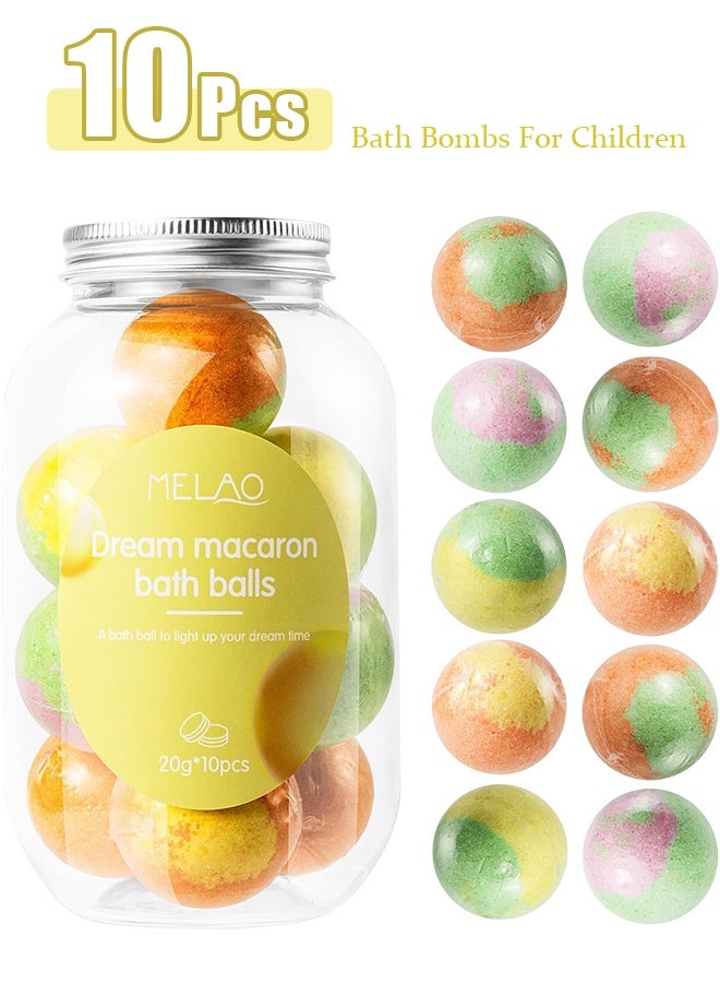 MELAO "Bath Bombs for Children, 10 x Surprise Bath Balls, Natural Organic Foaming Bath Bombs, Children's Bubble Bath, Christmas Birthday Gift for Boys and Girls (Yellow) " - Image 1