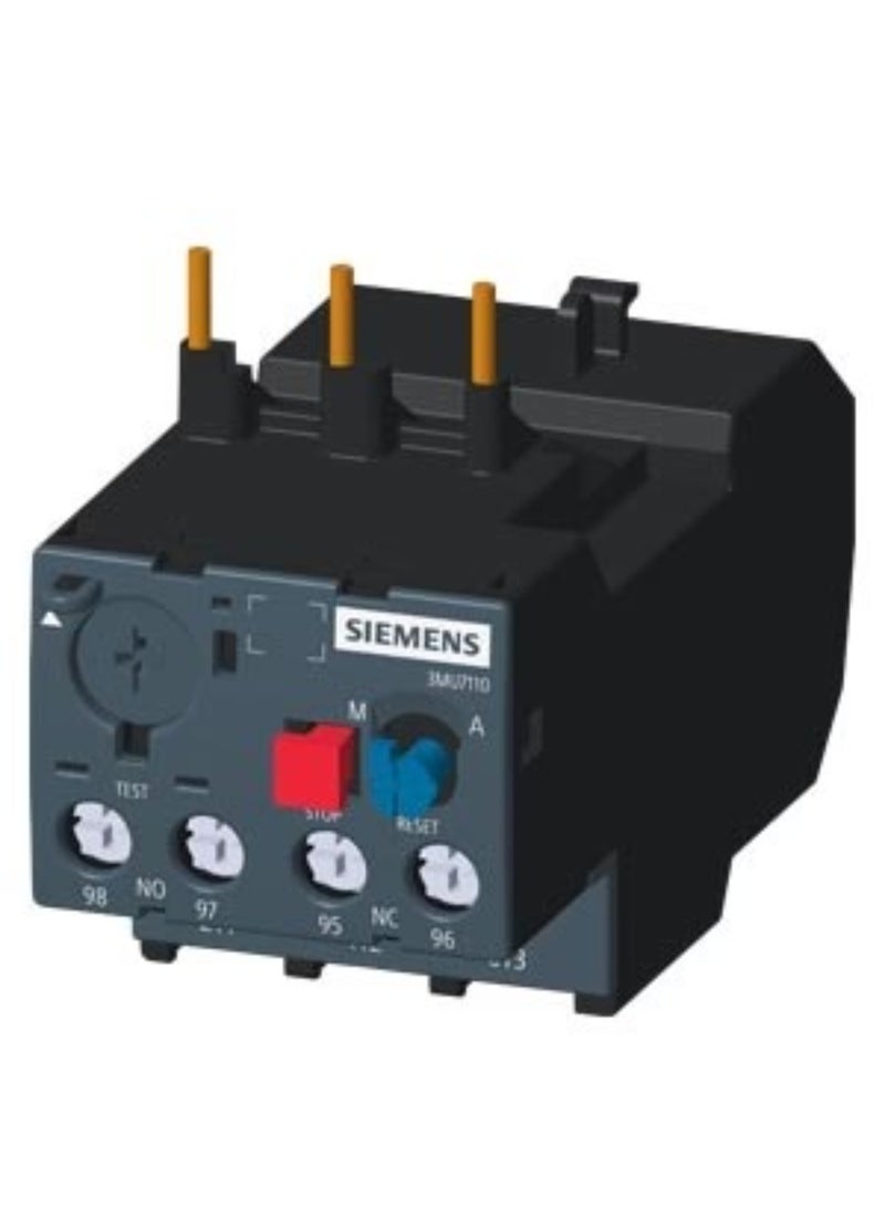 Siemens  Thermal Overload Relay, OLR  1.6A-2.5A, Class 10, For mounting on 3MT7 Contactors - (3MU71100-HA0) - Image 1