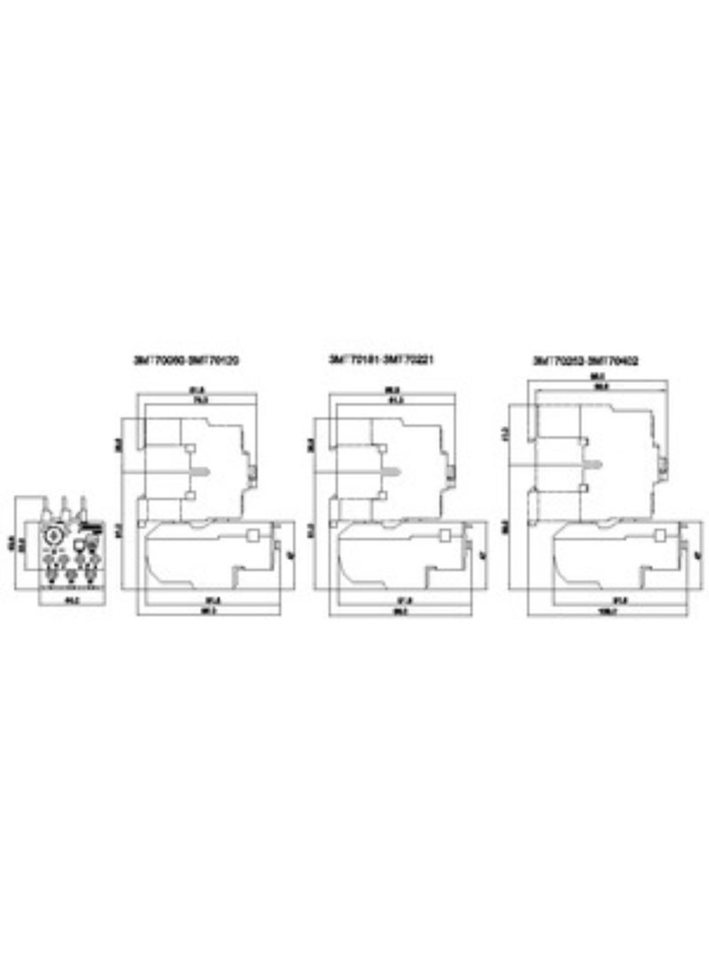 Siemens  Thermal Overload Relay, OLR  1.6A-2.5A, Class 10, For mounting on 3MT7 Contactors - (3MU71100-HA0) - Image 2