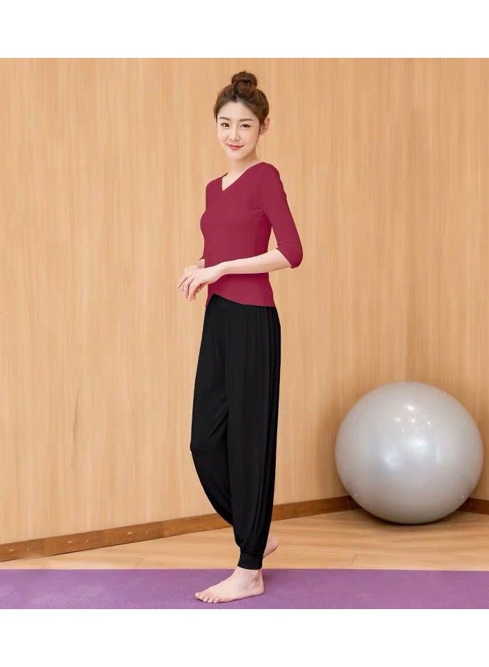 EBMINI New Pilates Yoga Training Fitness Clothing Set 