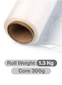 Tru Stretch Film Wrap Heavy Duty Clear Plastic Stretch Wrap 50cm 1.3 kg (300g core) X 2 Rolls  - Image 3