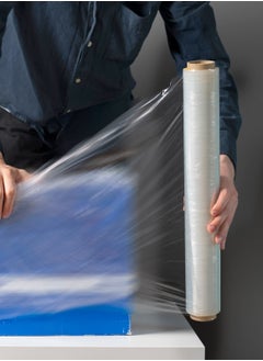 Tru Stretch Film Wrap Heavy Duty Clear Plastic Stretch Wrap 50cm 1.3 kg (300g core) X 2 Rolls  - Image 5