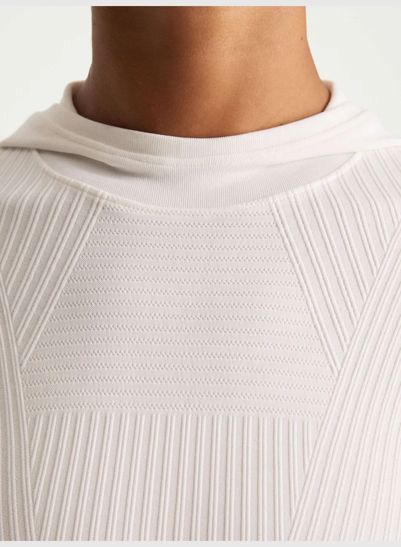 oysho Seamless hooded running top