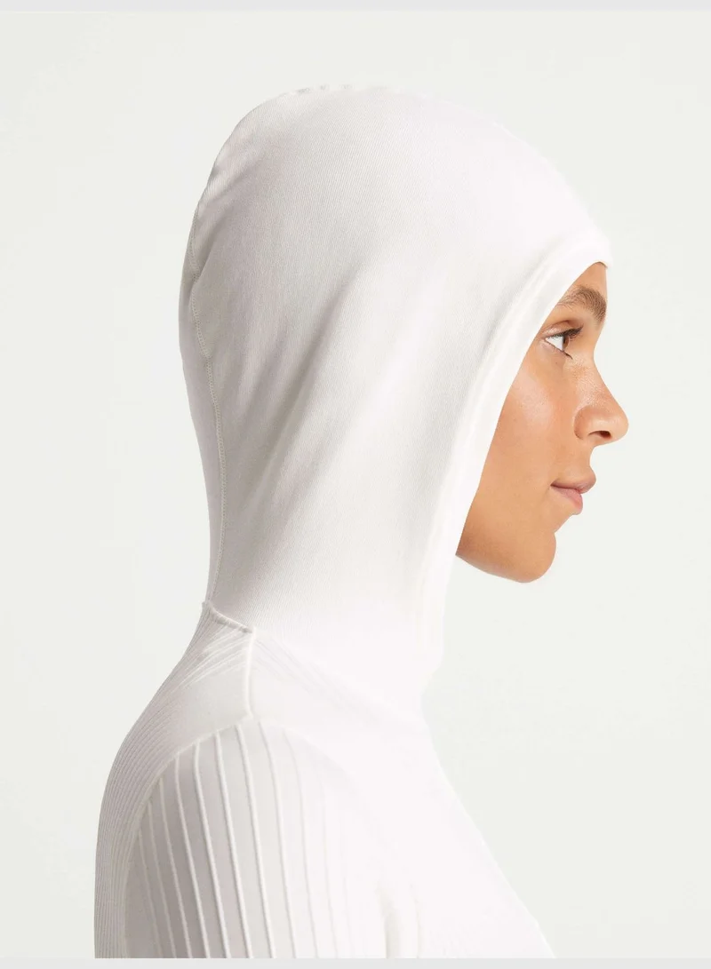 oysho Seamless hooded running top