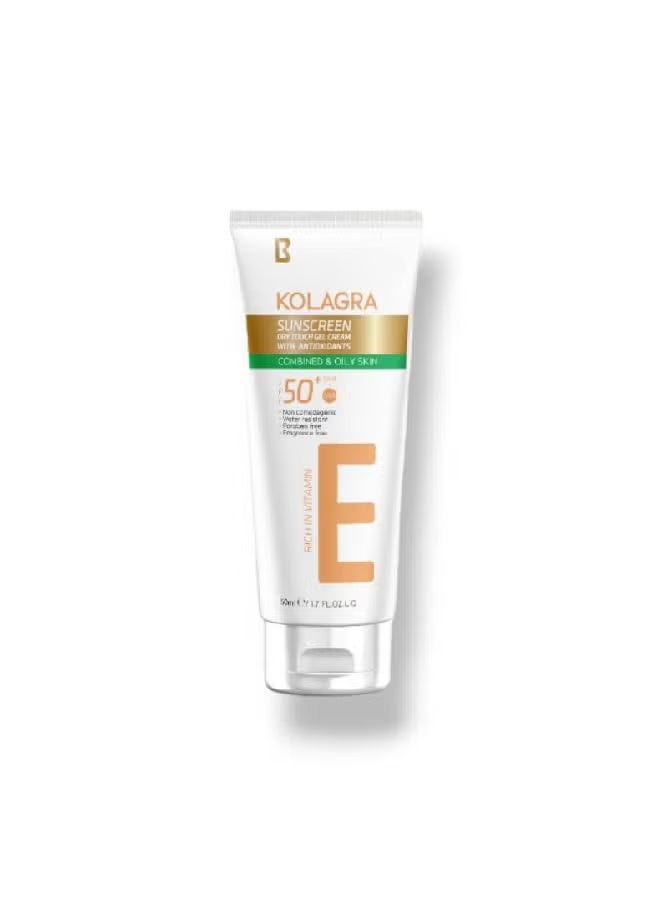 Kolagra Sun Dry Touch Gel Cream Spf50+ (packaging may vary) 50ml