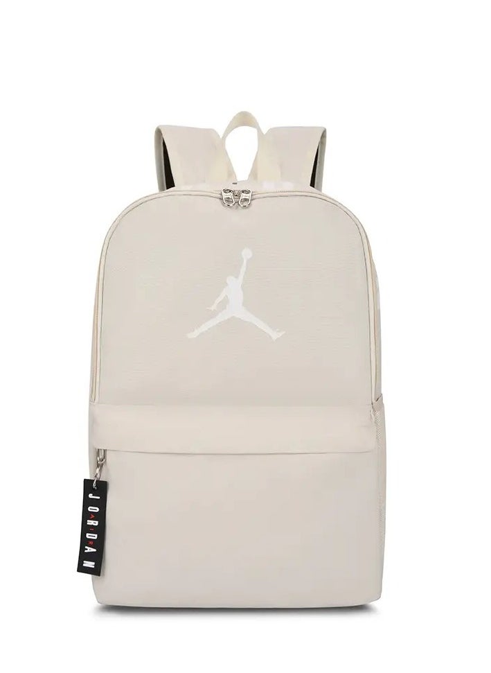 Jordans - 【School season】 Printed Large Capacity Zipper Backpack School Bag Student Backpack Classic Backpack Laptop Backpack Colorful Backpack - Image 1