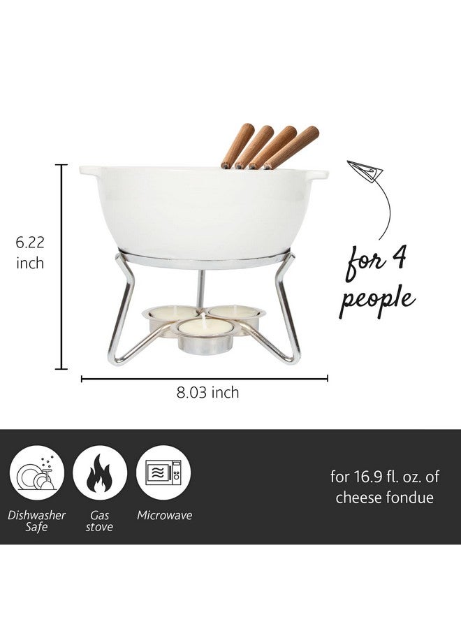 BOSKA BOSKA 853548 Party Cheese Fondue Set, 750ml, White  - Image 3