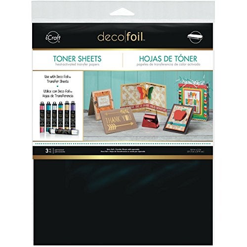 iCraft 3377 Deco Foil Toner Sheets, 8.5 Inches x 11 Inches, Black - Image 5
