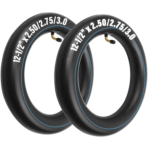 LotFancy 12 12 x 2 34 125x275 Dirt Bike Inner Tube for Razor Dirt Rocket MX350 MX400 XTreme X560 eZip E500 E750 E900 E1000 with TR87 Angled Valve Pack of 2