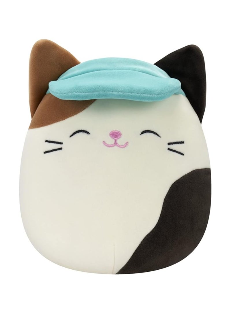 Squishmallows Squishmallow 7.5" Cam the Cat with Hat – Official Kellytoy Plush | Super Soft Collectible Stuffed Animal | Cute Kawaii Cat Toy for Kids, Girls & Boys | Huggable Pillow for Travel, Gift & Cuddles  - Image 1
