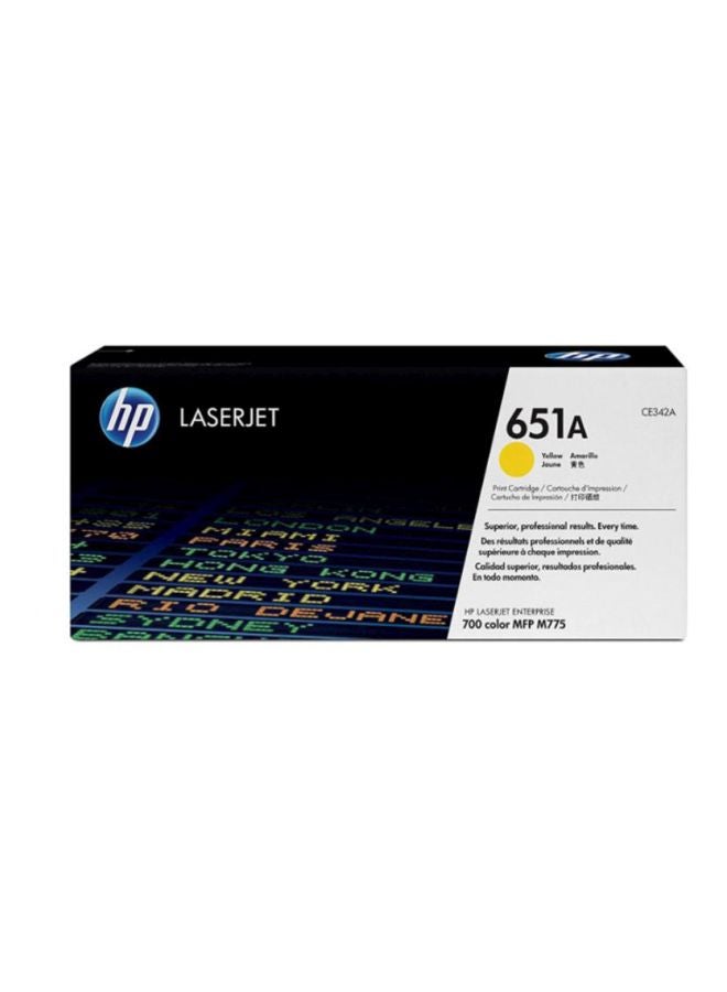 HP خرطوشة حبر ليزر جت الأصلية 651A أصفر - Image 2