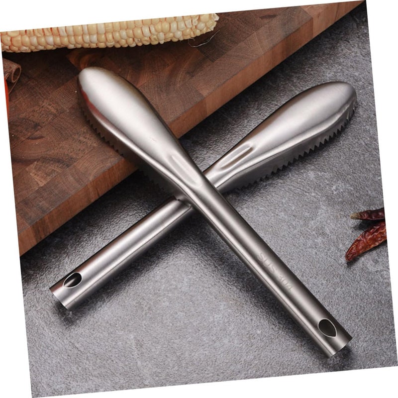 Stainless Steel Fish Scaler And Gutting Tool Set With Ergonomic Handle 2 Pack - Image 4