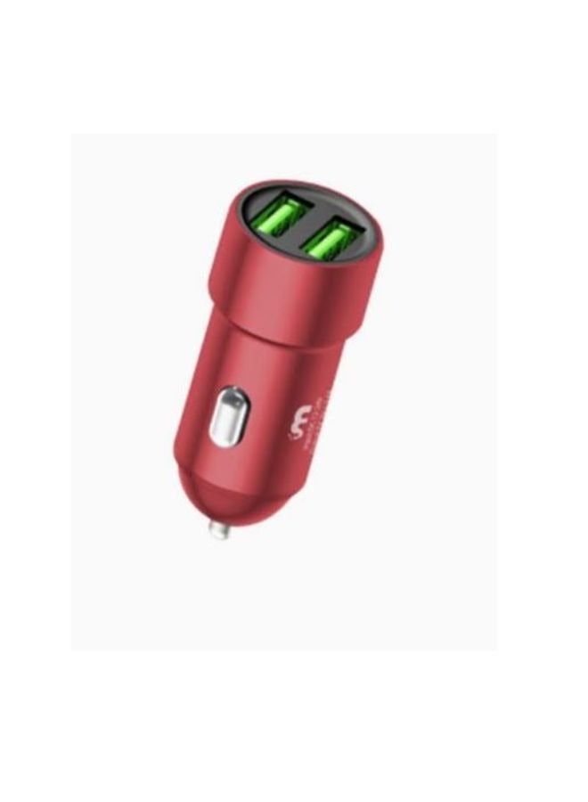 Peston Super Fast Car Charger 3.4A Fast Charge Dual Port USB Car Power Converter Metal Car Charging Head for I Phone HUAWEI XIAO VIVO All Phone Models - Image 3