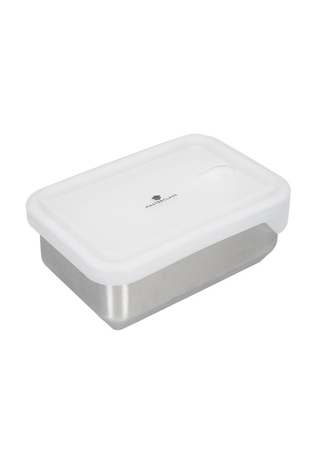 Master Class MasterClass All-in-One Stainless Steel Container with Lid and PTFE, PFOA and BPA Free Non Stick, Oven, Freezer and Microwave Safe - 1.3 L, Silver - Image 1