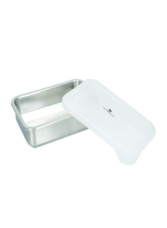 Master Class MasterClass All-in-One Stainless Steel Container with Lid and PTFE, PFOA and BPA Free Non Stick, Oven, Freezer and Microwave Safe - 1.3 L, Silver - Image 4