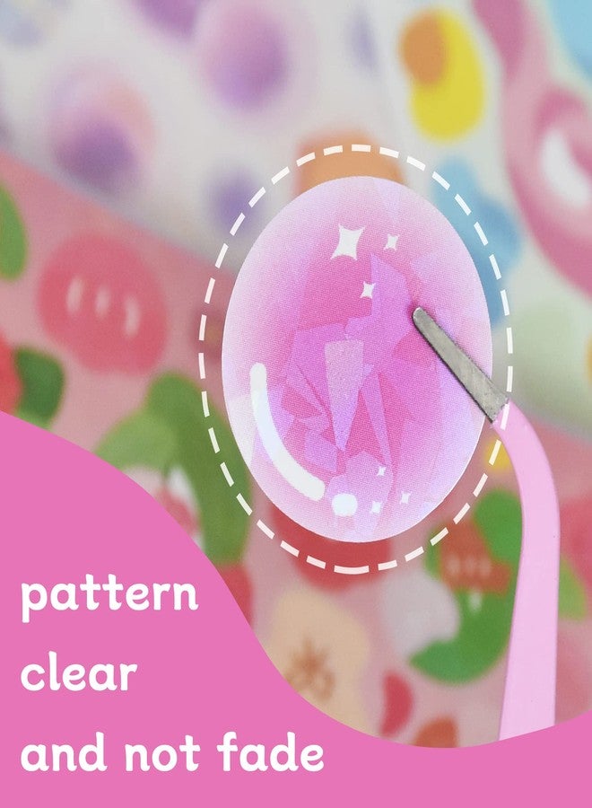 DAPUTOU 2500PCS Scrapbook Stickers Book - Cute Butterfly Stars Heart Letter Glitter Self-Adhesive Korean Bows Ribbons Kpop for Kids Girls Boys Aesthetic Craft Scrapbooking Junk Journal 50-Page - Image 4