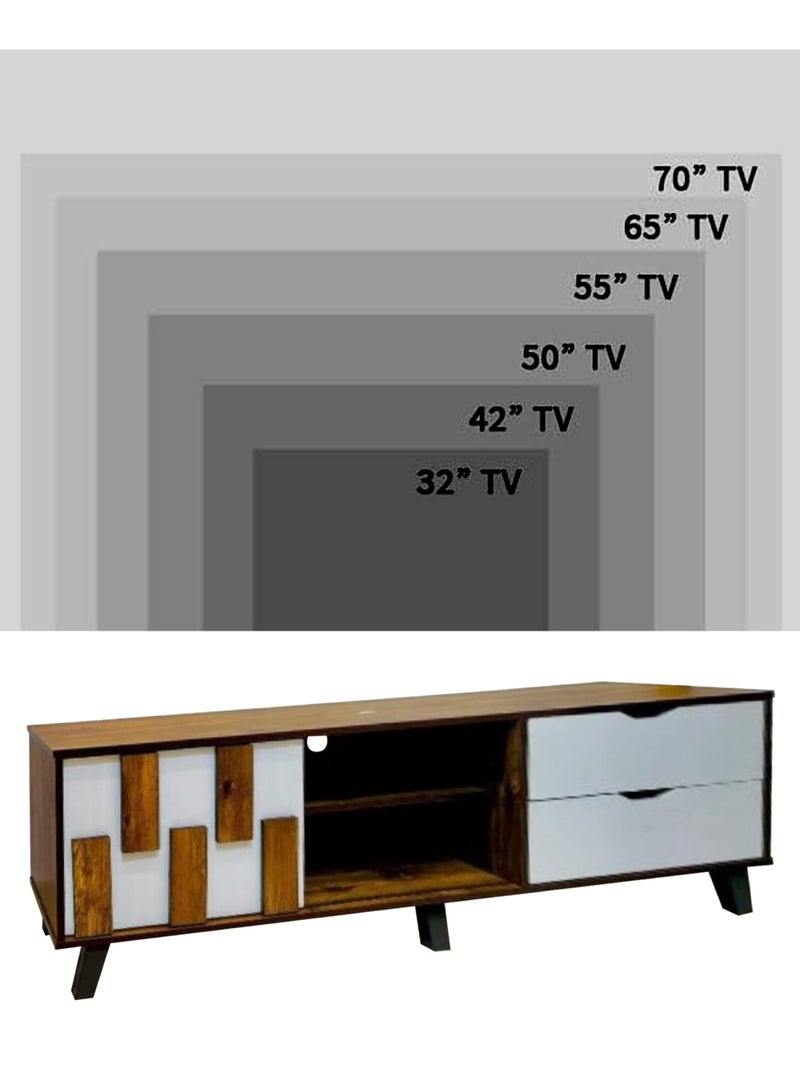 Modern Plasma Table With Shelf 160*50 CM - Image 5